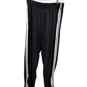 Nike Basketball Pants‎ Mens XXL Black White Stripe Track Athletic Warm Up
